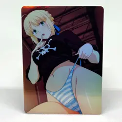 Fate Series Saber Goddess Anime Waifu ACG Foil Card - Image 1