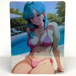 Dragon Ball Bulma Goddess Anime Waifu ACG Foil Card - Image 1