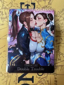 Mai & Chun Li Street Fighters “DT” Hentai Anime Doujin Waifu ACG Custom Card - Image 1