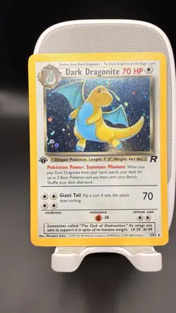 Pokemon Dark Dragonite 1st Edition Holo Rare Card - Image 1