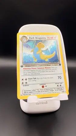 Pokemon Dark Dragonite 1st Edition Holo Rare Card - Image 3
