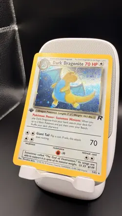 Pokemon Dark Dragonite 1st Edition Holo Rare Card - Image 4