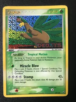Tropius 27/107 EX Deoxys set 2005 Pokemon holo rare card MP - Image 1