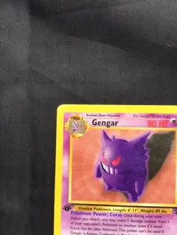 Pokemon Cards: Fossil 1st Edition Rare: Gengar 20/62 - Image 2
