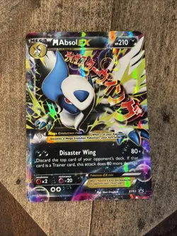 Pokemon TCG M Absol-EX XY XY63 Holo Promo Card - Image 1