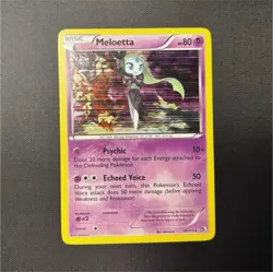 Pokemon Meloetta 78/113 Legendary Treasures Holo Basic Psychic 80HP TCG Card - Image 1