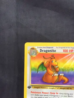 Pokemon Cards: Fossil 1st Edition Rare: Dragonite 19/62 - Image 2