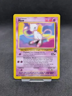 Pokemon TCG Mew Black Star Promo Card No. 8 WOTC LP EXCELLENT - Image 1