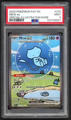 Pokemon Cards - PSA 9 Mew Ex 232/091 - Paldean Fates Bubble Mew - MINT - PSA9 - Image 1