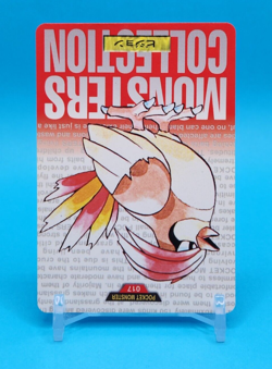 Pokemon Card Japanese - Pidgeotto No. 017 - Bandai Carddass - Red - Image 2