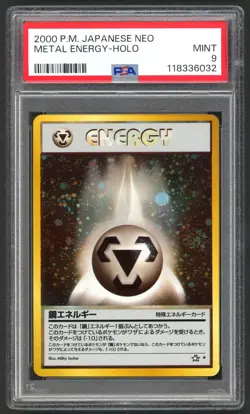 Pokemon Cards - PSA 9 Metal Energy Holo - Japanese Neo - MINT - PSA9 - Image 1