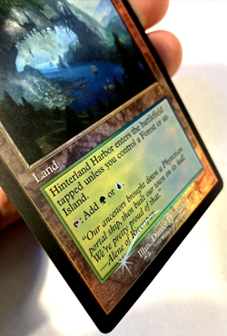 MTG Hinterland Harbor RETRO FRAME FOIL Dominaria Remastered 396 NM - Image 2
