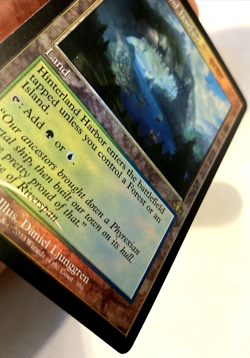 MTG Hinterland Harbor RETRO FRAME FOIL Dominaria Remastered 396 NM - Image 3
