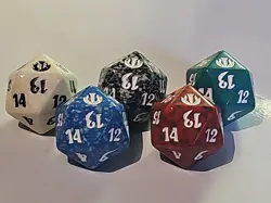 MTG 5 Spindown Dice: Journey into Nyx Magic the Gathering D20 FULL COLOR SET - Image 2
