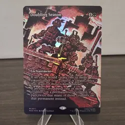 Magic: The Gathering TMNT Doubling Season Enchantment Foil Mythic 0011 PZA NM - Image 1