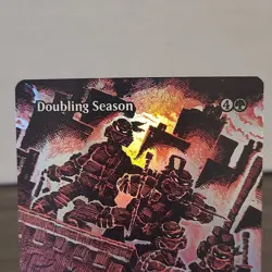 Magic: The Gathering TMNT Doubling Season Enchantment Foil Mythic 0011 PZA NM - Image 2