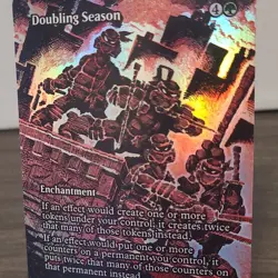Magic: The Gathering TMNT Doubling Season Enchantment Foil Mythic 0011 PZA NM - Image 3