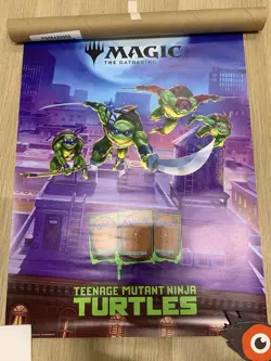 TEENAGE MUTANT NINJA TURTLES POSTER promotional MTG Magic the Gathering - Image 1