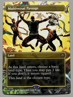 MTG Marvel’s Spider-Man Multiversal Passage Land RARE REGULAR #0206 - Image 1