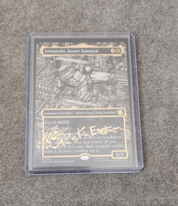 Leonardo, Sewer Samurai Borderless Gold-Stamped Signature TMNT MTG301 - Image 1