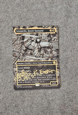 Leonardo, Sewer Samurai Borderless Gold-Stamped Signature TMNT MTG301 - Image 2
