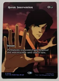 MTG Avatar: TLE Heroic Intervention Instant MYTHIC FOIL #0043 - Image 1