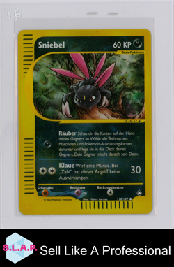 SNIEBEL POKEMON 110/147 2002 AQUAPOLIS REVERSE FOIL GERMAN - Image 1