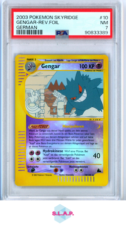 GENGAR POKEMON 10 2003 SKYRIDGE REVERSE HOLO DEUTSCH PSA 7 - Image 1