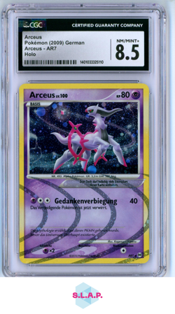 ARCEUS POKEMON AR7 2009 ARCEUS HOLO DEUTSCH CGC 8,5 - Image 1