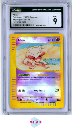 ABRA POKEMON 46 2003 SKYRIDGE REVERSE HOLO DEUTSCH CGC 9 - Image 1