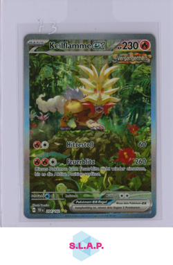 KEILFLAMME EX POKEMON 204/162 2024 SCARLET & VIOLET TEMPORAL FORCES GERMAN - Image 1