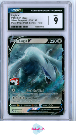 LUGIA V SILVER TEMPEST PLAY! POKEMON PRIZE PACK SER 138/195 POKEMON CGC 9 - Image 1