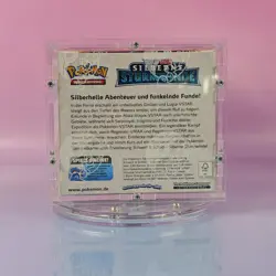SILBERNE STURMWINDE POKEMON DISPLAY SWERT & SCHILD GER OVP SEALED IN ACRYL CASE - Image 3