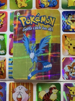 Pokemon 151 Vintage Pocket Monsters Vending HOLO Prism Sticker 2000 Nintendo - Image 2