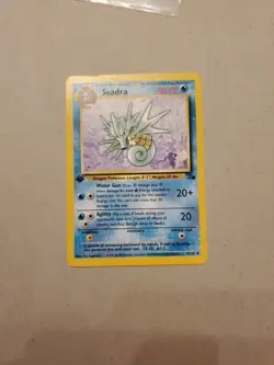 Pokemon Fossil Set 1st Edition Regular Finish Seadra 42/62 NM - Image 1