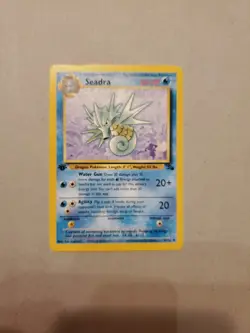 Pokemon Fossil Set 1st Edition Regular Finish Seadra 42/62 NM - Image 2