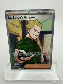 Pokemon TCG Lt. Surge's Bargain 170/132 Ultra Rare Full Art Mega Evolution - Image 1