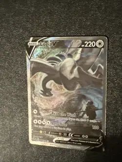 Pokemon TCG Sword And Shield Silver Tempest Lugia V Full Art Rare Holo 186/195 - Image 3