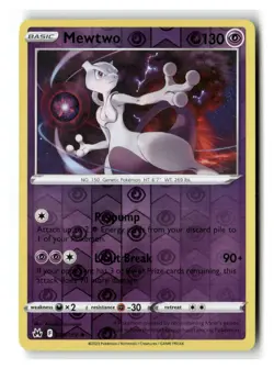 Mewtwo 059/159 Holo Rare Crown Zenith Pokemon Reverse Holo Near Mint - Image 1
