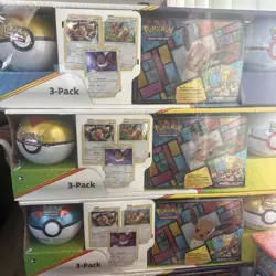 4 Pokemon TCG Poke Ball Tin Booster Pack (1 not Listed) (But will be added) (4) 820650101366 - Image 1