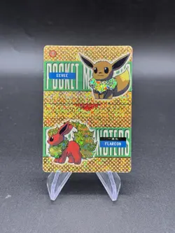 Eevee Flareon Holo Pokemon Vintage Pocket Monster Vending Prism Sticker 588 - Image 1