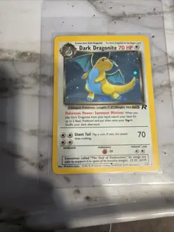 Dark Dragonite First Edition Team Rocket Pokemon TCG 5/82 Stage 1 Rare Holo - Image 5