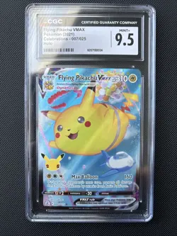 Flying Pikachu VMAX 007/025 Celebrations Holo CGC 9.5 MINT+ Pokemon TCG - Image 1