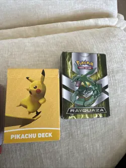Pokemon Battle Ready Deck Lot Rayquaza Pikachu Mewtwo Keldeo. - Image 1