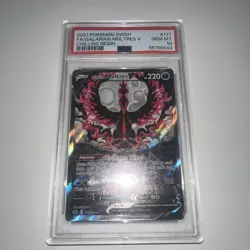 POKEMON PSA 10 2021 Chilling Reign Galarian Moltres V 177/198 Alt Art *4662 - Image 2