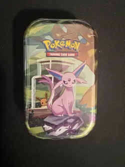 Pokemon TCG: Prismatic Evolutions Espeon Sealed Mini Tin - Image 1