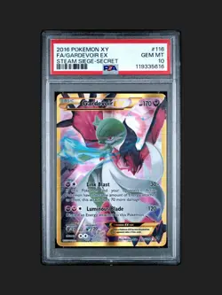 PSA 10 Gardevoir EX 116/114 Pokemon XY Steam Siege Full Art Secret Rare - Image 1