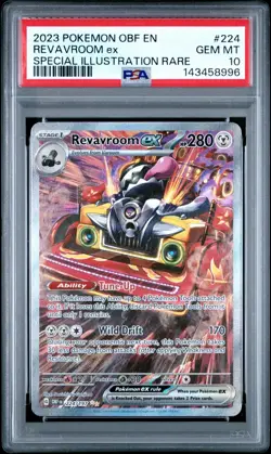 Pokemon Revavroom ex 224/197 Obsidian Flames Special Illustration Rare PSA 10 - Image 1