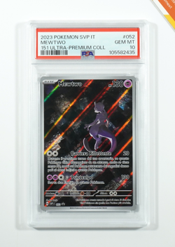 Pokemon PSA 10 Mewtwo #052 151 Ultra Premium Collection Promo 2023 Italiano - Image 1