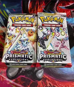 Pokemon TCG: Prismatic Evolutions Booster Pack Lot (20 Packs) - IN HAND - Image 1